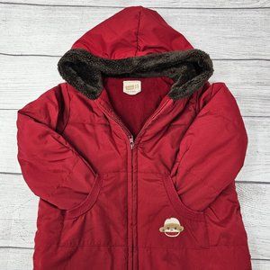 Baby 8 Red Monkey Baby Boys Bunting Outfit Size 6-9‎ months